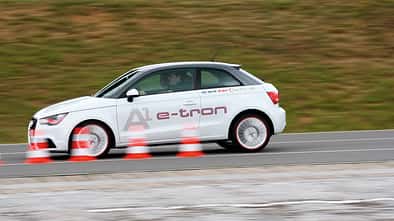 Audi A1 E-Tron, Bremstest