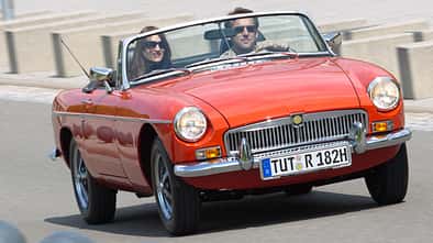 MG B, Frontansicht