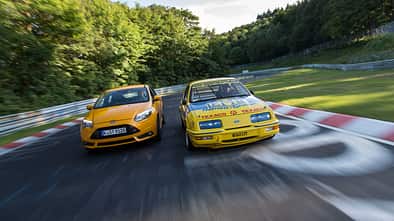 Ford Focus ST, Ford Sierra XR4 Ti, Frontansicht