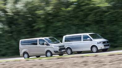 Ford Tourneo Custom, VW Multivan, Seitenansicht