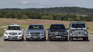 Mercedes GLK, Mercedes ML, Mercedes GL, Mercedes G, Frontansicht