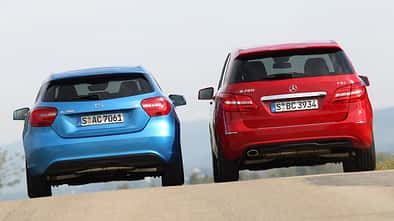 Mercedes A-Klasse, Mercedes B-Klasse, Heckansicht