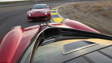 Pagani Huayra, Ferrari F12 Berlinetta, Streckenbild