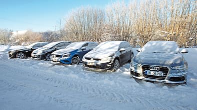 Testwagen, Schnee