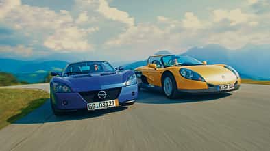 Opel Speedster, Renault Sport Spider, Frontansicht
