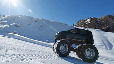 Fiat Panda Bigfoot, Seitenansicht, Gelände
