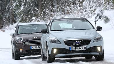 Volvo V40 Cross Country, Mini Cooper D Countryman, Frontansicht