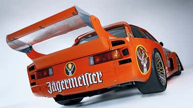 BMW 320 Turbo Gruppe 5, Heckspoiler, Heckansicht