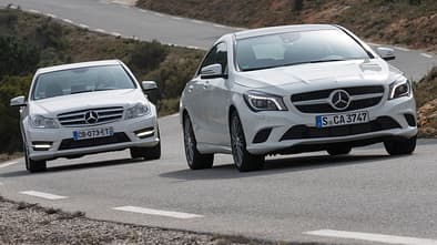 Mercedes CLA 220 CDI, Mercedes C 200 CDI, Frontansicht