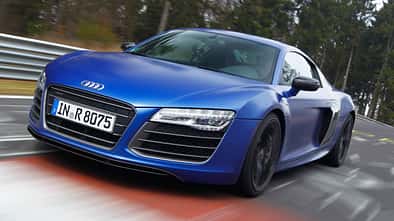 Audi R8 V10 Plus, Frontansicht, Driften