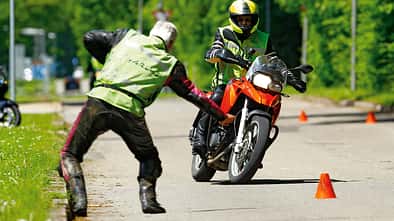 Motorradführerschein, ams1313, Report Motorrad, Ausweichtest
