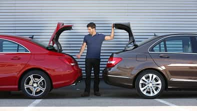 Mercedes CLA 180, Mercedes C 180, Heckklappe
