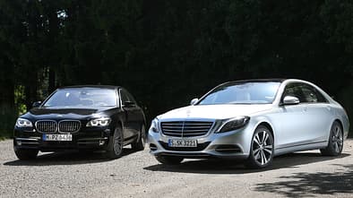 Mercedes S 500 lang, BMW 750Li, Frontansicht
