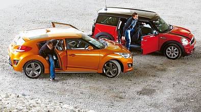 Hyundai Veloster Turbo, Mini Cooper S Clubman, Seitenansicht