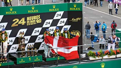 LeMans, Dänemark, Siegerpodest