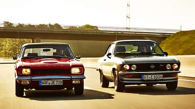 Opel Manta A, Ford Capri Serie 1, Frontansicht