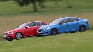 Audi S4 3.0 TFSI, Volvo S60 T6 Polestar, Seitenansicht