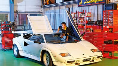 Lamborghini Countach, Werkstatt