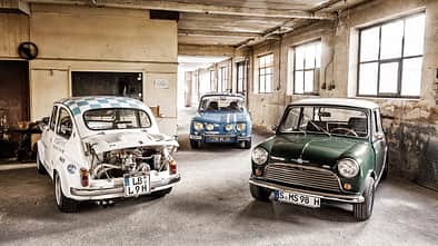 Fiat Abarth 1000 TC, Morris Mini Cooper S, Renault 8 Gordini 1300
