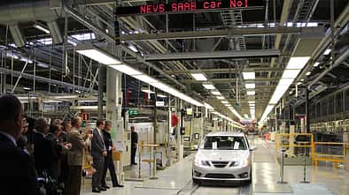 Erster neuer Saab 9-3 NEVS