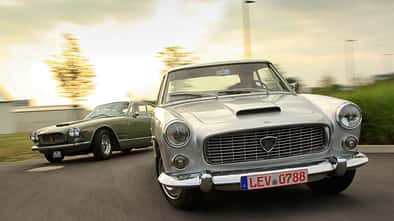 Lancia Flaminia Coupé 3B 2800, Maserati 3500 GTI S Sebring, Frontansicht
