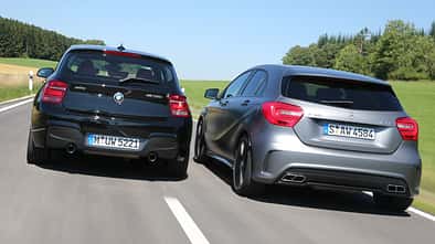 Mercedes A 45 AMG, BMW M135i xDrive, Seite
