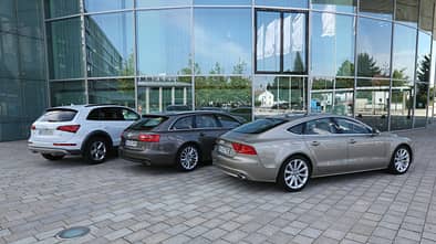Audi A6 Avant, A7, Q5, Heckansicht