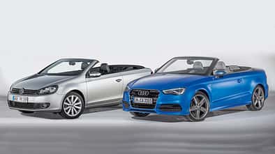 Audi A3 Cabrio, VW Golf Cabrio, Frontansicht