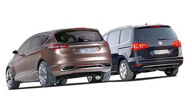 Ford S-MAX, VW Sharan, Heckansicht