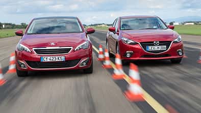  Mazda 3 Skyactive G 120, Peugeot 308 125 THP