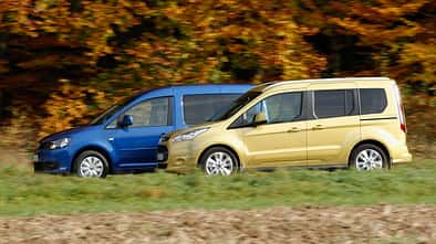 Ford Tourneo Connect, VW Caddy, Seitenansicht