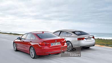 BMW Vierer Gran Coupé, Audi A5 Sportback, Heckansicht