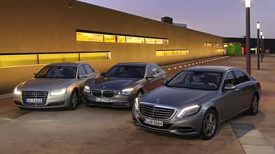 Mercedes S 500 4Matic, Audi A8 4.0 TFSI Quattro, BMW 750i