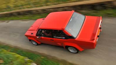 Fiat 131 Abarth, Heckansicht