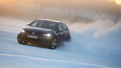 VW Golf R, Frontansicht, Driften