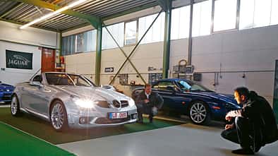 Mercedes SLK 55 AMG, Showroom