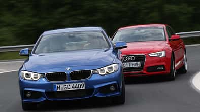 Audi A5 Sportback, BMW Vierer Gran Coupé, Frontansicht