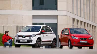 Renault Twingo, Seat Mii, Frontansicht