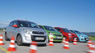 Fiat Panda 1.2 8V, Citroën C1 VTI 68, Skoda Citigo 1.0 Elegance, Hyundai i10 Blue 1.0 Trend