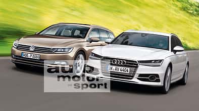 Audi A4, VW Passat, Frontansicht