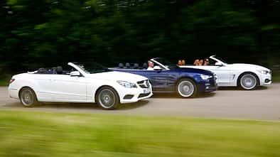 Audi S5 Cabrio, BMW 435i Cabrio, Mercedes E 400 Cabrio, Seitenansicht