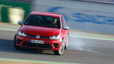 VW Golf R, Frontansicht, Driften