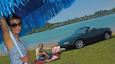 Mazda MX-5 1.6, Bérénice Schneider, Seitenansicht