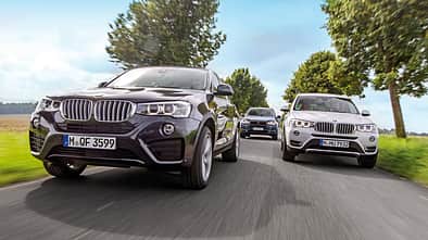 BMW X3, X4, X5, Frontansicht