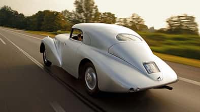 Mercedes-Benz 540 K Stromlinienwagen, Heckansicht