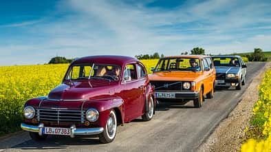 Volvo PV 444, Volvo 240, Volvo 740, Frontansicht