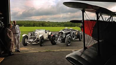 Bentley 4,5 Litre Blower, Mercedes 27/180/250 Typ 710 SS, Doppeldecker