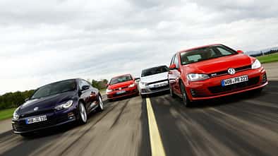 VW Golf GTI vs. GTD und Scirocco TSI vs.TDI