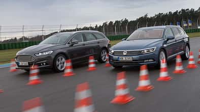 Ford Mondeo Turnier 2.0 TDCI, VW Passat Variant 2.0 TDI, Bremstest