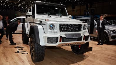 Mercedes G500 4x4 auf dem Autosalon in Genf